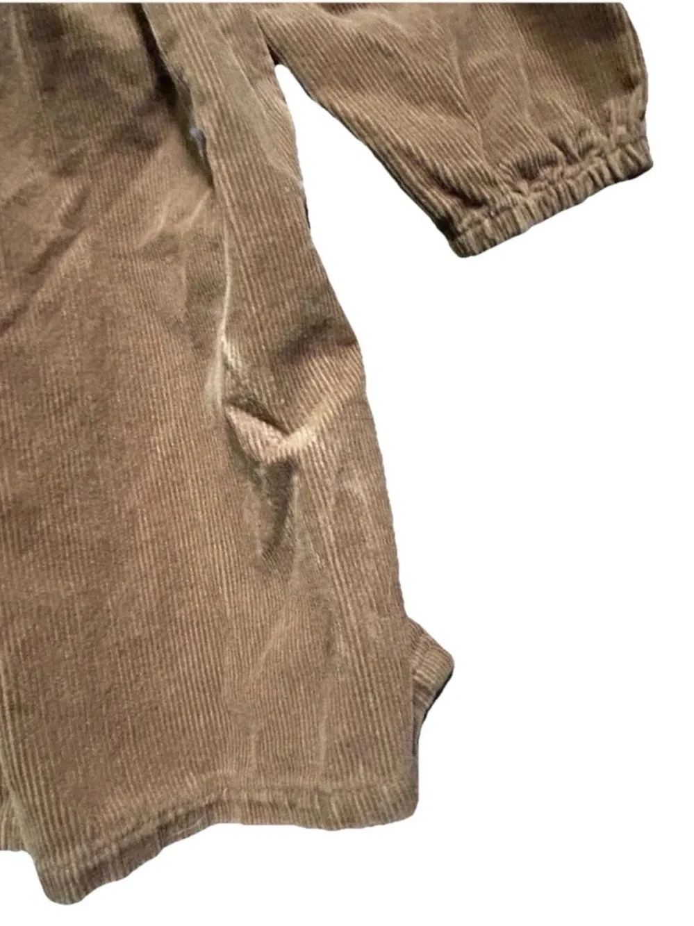 Zara Baby Brown Corduroy Long Sleeve Dress Fall Thanksgiving Size 3T
